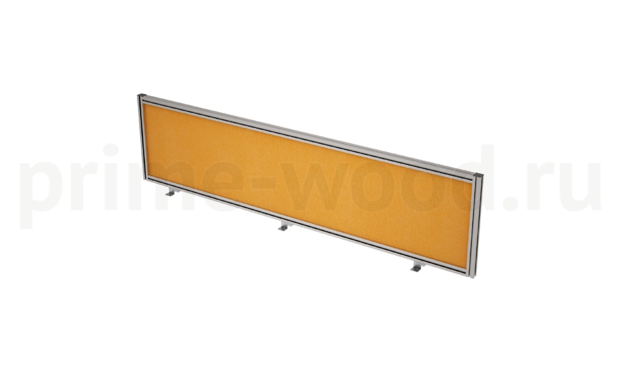 Барьер фронтальный (в алюминиевом профиле, вставка ткань) GLOSS 160x40x3 арт. 9БТ.0408.6 - фото 3