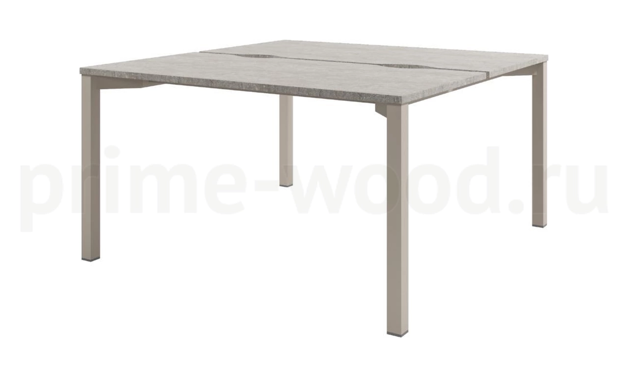 Стол-тандем на металлокаркасе Solution 140x143x75 арт. D-41 - фото 0