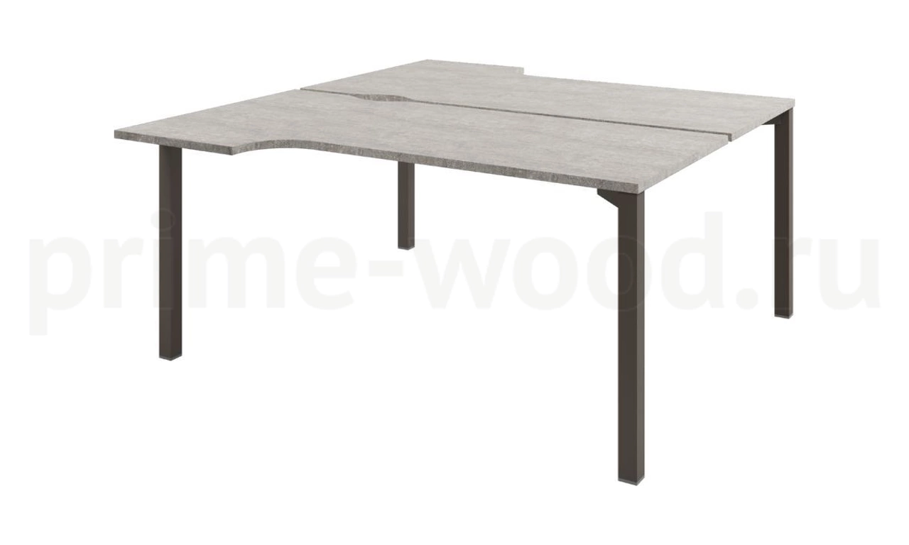 Стол-тандем на металлокаркасе Solution 160x143x75 арт. D-62 - фото 1