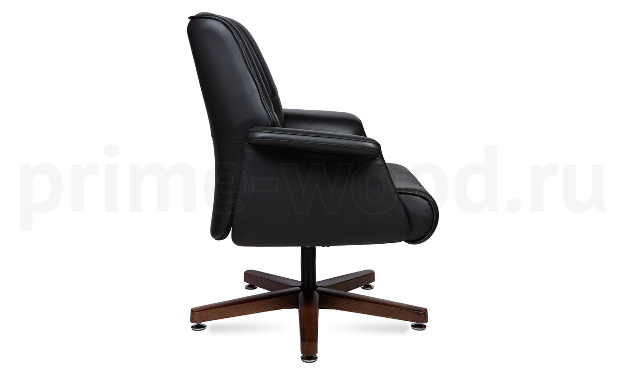 Кресло для руководителя Вагнер CF С2067 black leather - фото 2