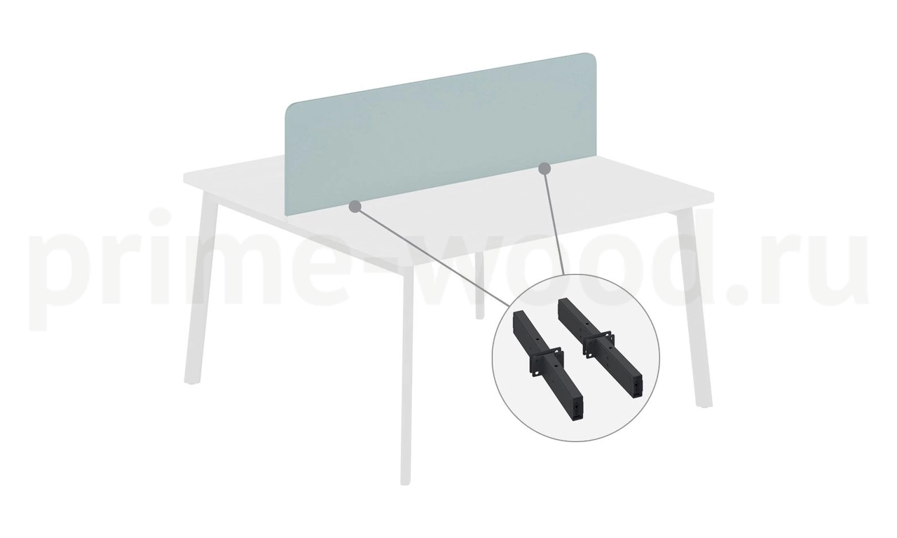 Экран бенча ДСП 158 см (+ кронштейны) FLEX 158x2x44 - фото 1