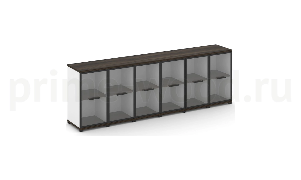 Шкаф шесть узких секций, 2 ниши CN.STU-263 RP B/W - фото 0