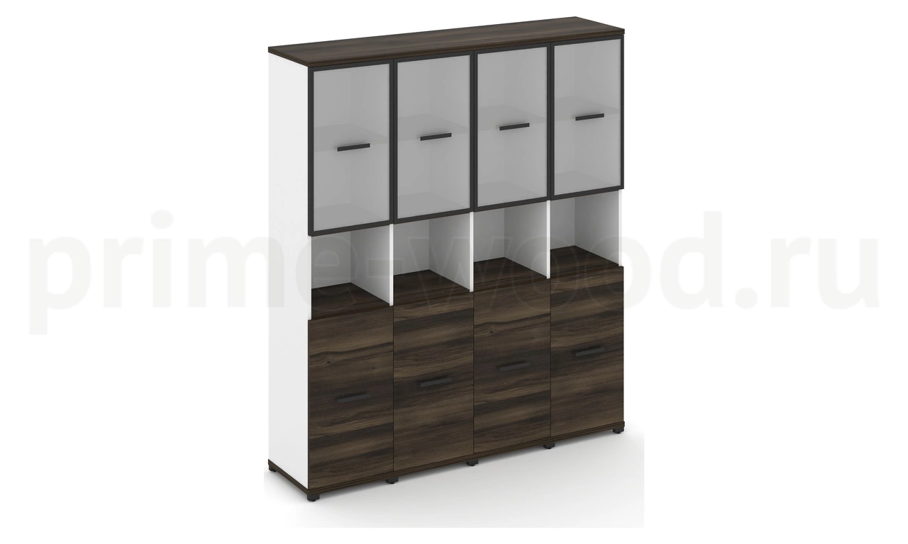 Шкаф четыре узкие секции, 5 ниш CN.STU-543 RM B/W - фото 0