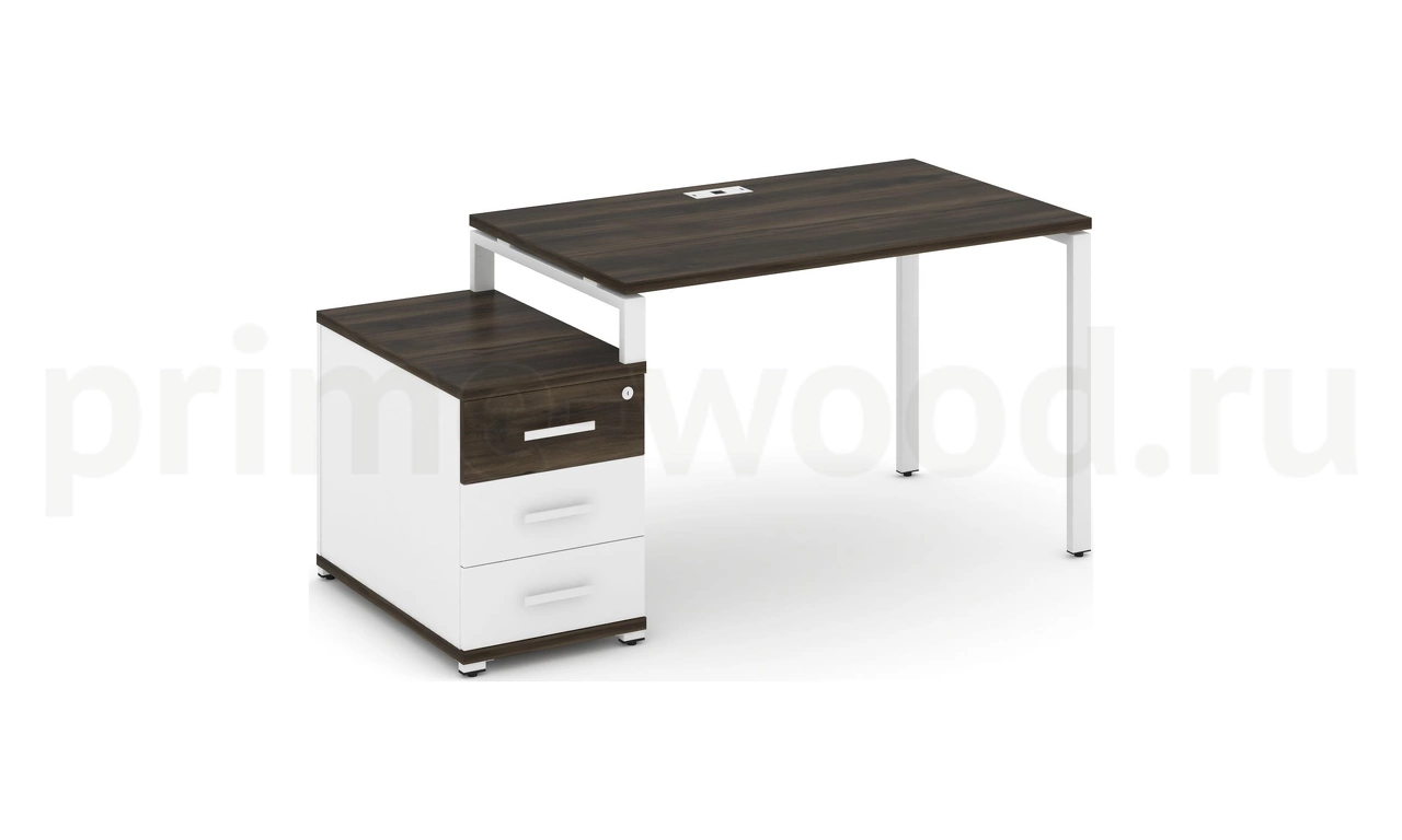 Стол письменный с одной опорной тумбой CN.SP-302 B/W - фото 11