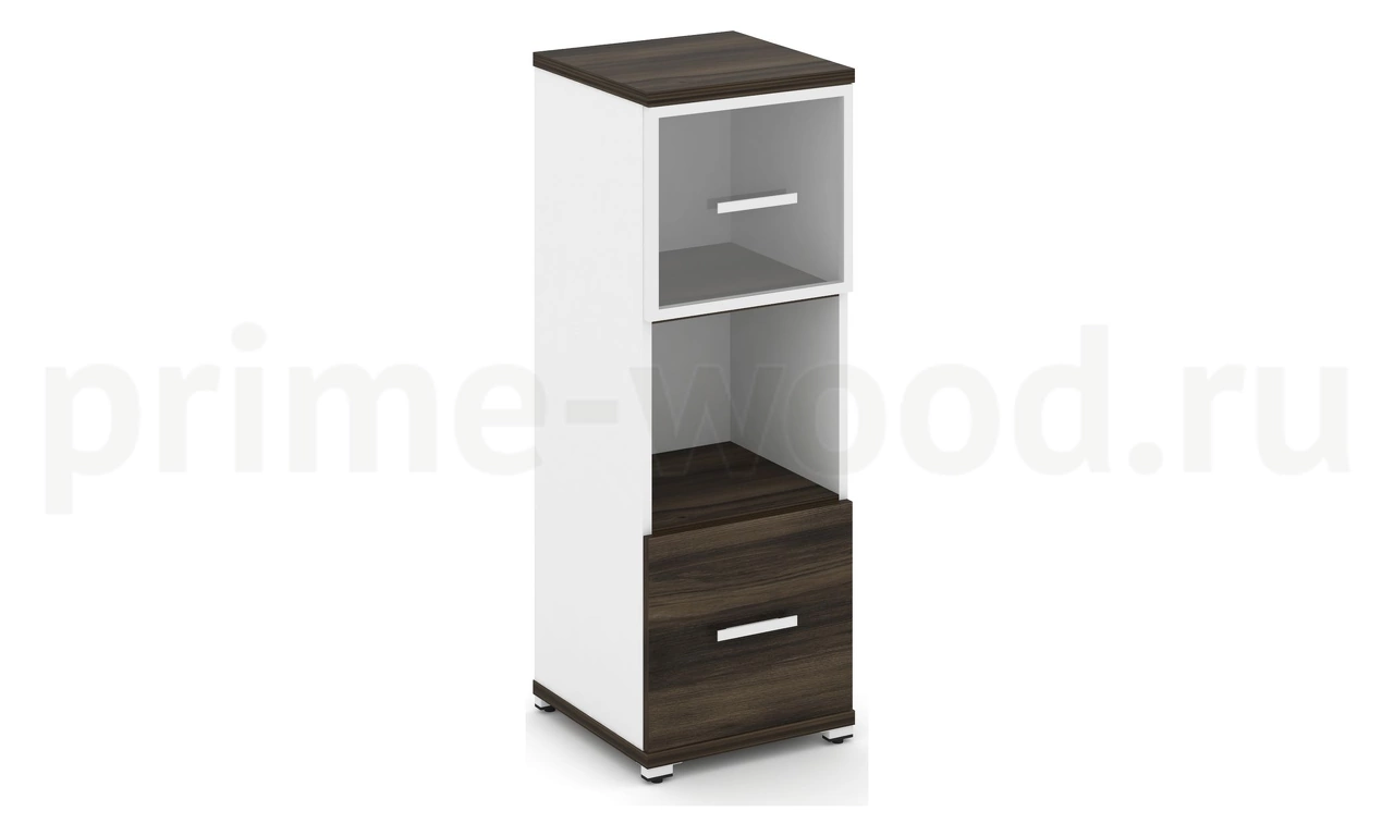 Шкаф одна узкая секция, 3 ниши CN.STU-315 RP B/W - фото 5