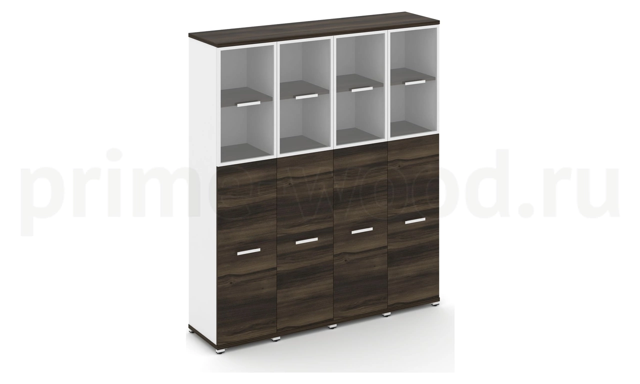 Шкаф четыре узкие секции, 5 ниш CN.STU-545 RP B/W - фото 5