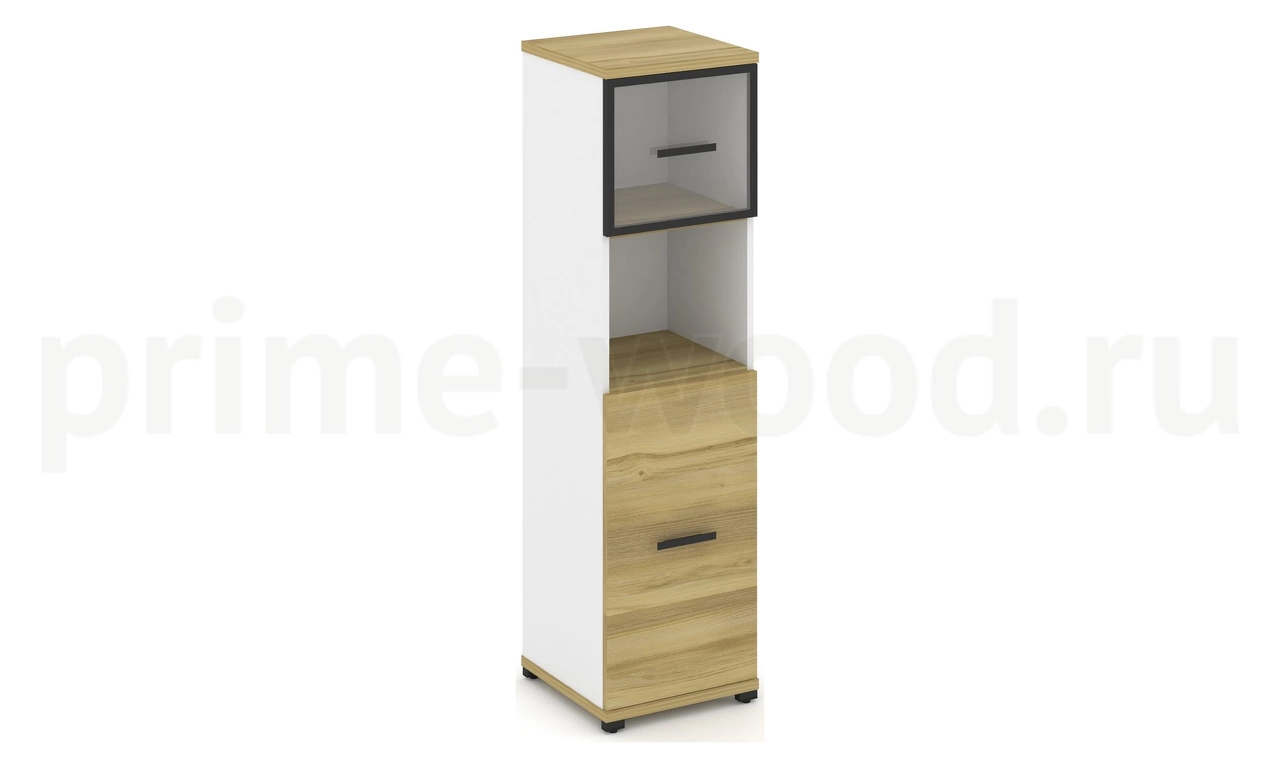 Шкаф одна узкая секция, 4 ниши CN.STU-415 RP B/W - фото 1