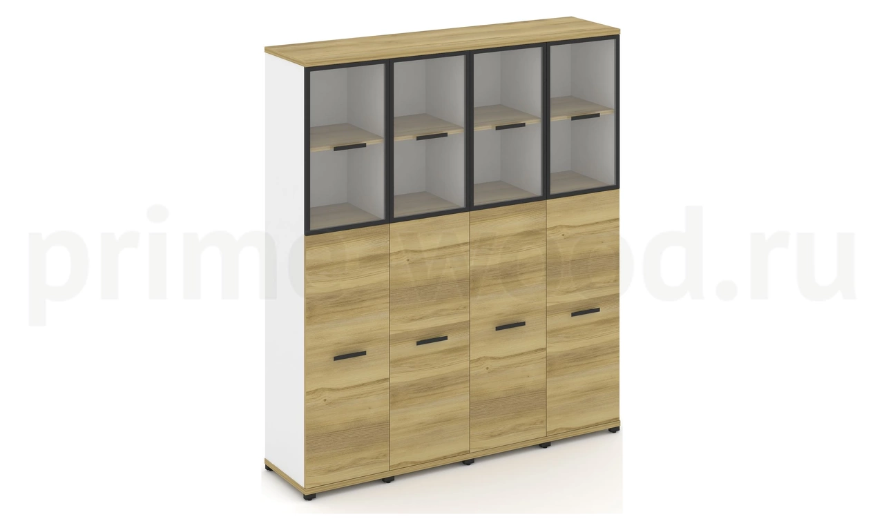 Шкаф четыре узкие секции, 5 ниш CN.STU-545 RP B/W - фото 1
