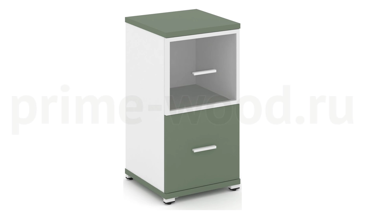Шкаф одна узкая секция, 2 ниши CN.STU-212 RP B/W - фото 6
