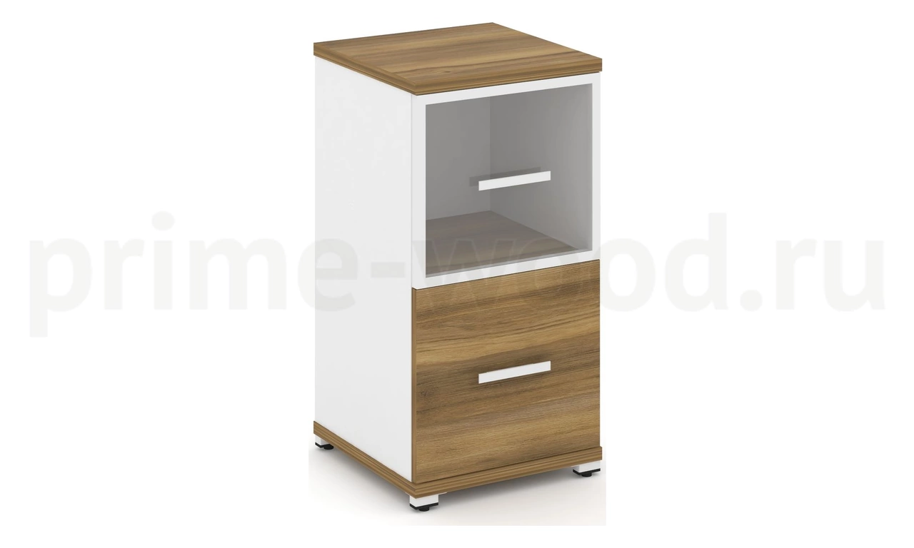 Шкаф одна узкая секция, 2 ниши CN.STU-212 RP B/W - фото 4