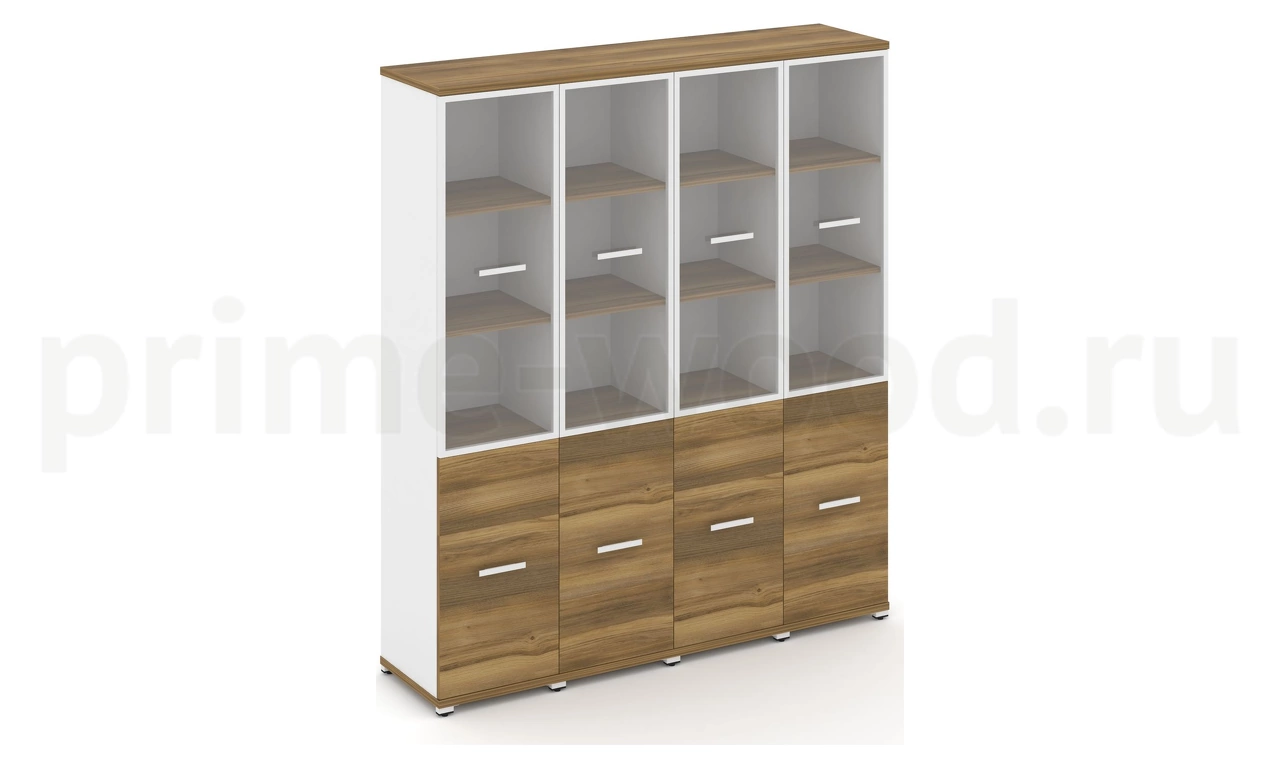 Шкаф четыре узкие секции, 5 ниш CN.STU-542 RP B/W - фото 4