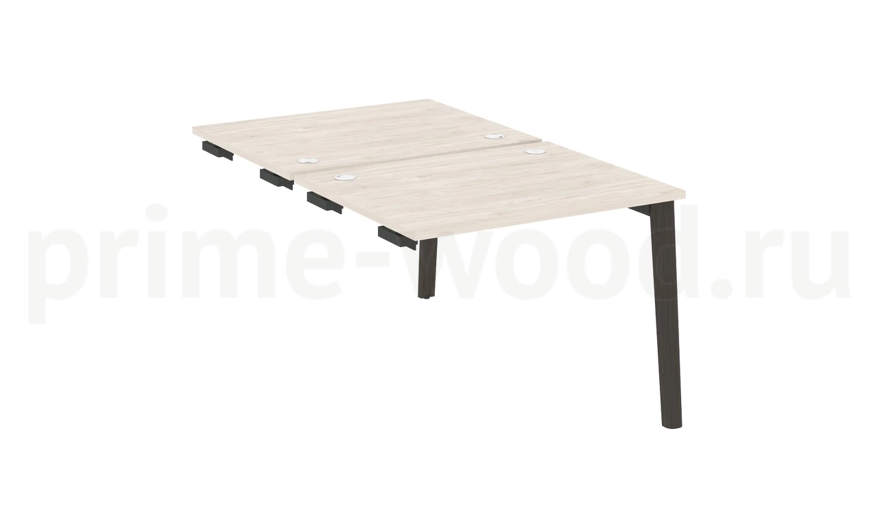 Стол-приставка двойной к опорным элементам, опоры - массив дерева ONIX WOOD 98x164x75 - фото 4
