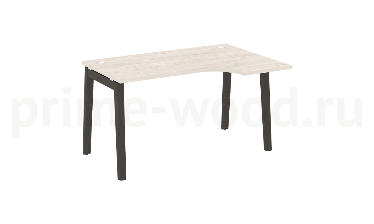 Стол эргономичный правый, опоры - массив дерева ONIX WOOD 138x98x75 - фото 4