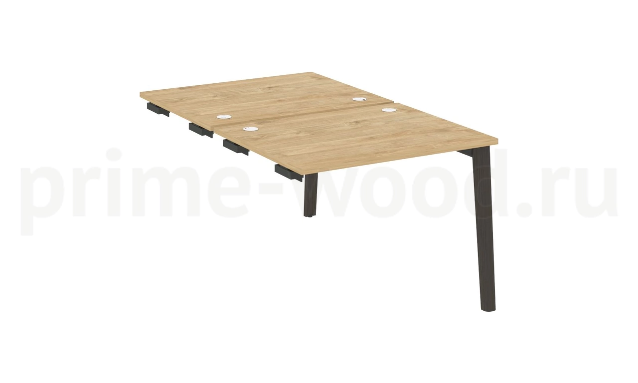 Стол-приставка двойной к опорным элементам, опоры - массив дерева ONIX WOOD 98x164x75 - фото 8