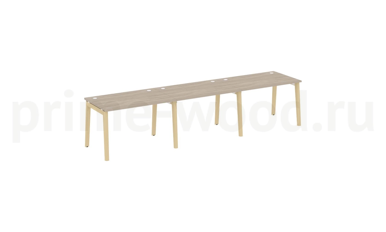 Рабочая станция, опоры - массив дерева ONIX WOOD 354x80x75 - фото 1