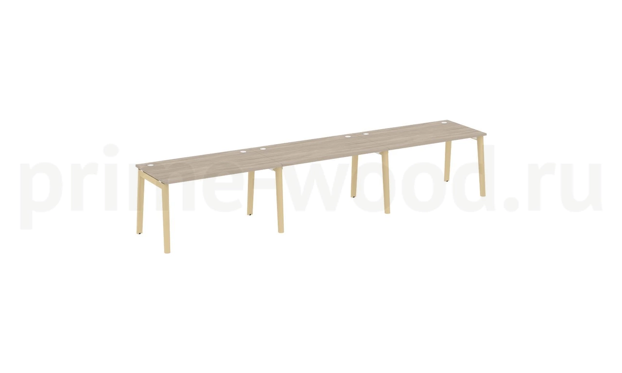 Рабочая станция, опоры - массив дерева ONIX WOOD 414x80x75 - фото 1