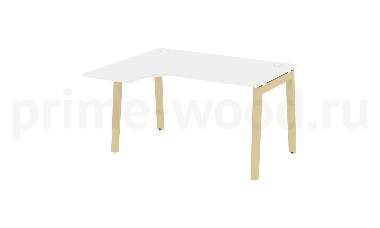 Стол эргономичный левый, опоры - массив дерева ONIX WOOD 138x118x75 - фото 7