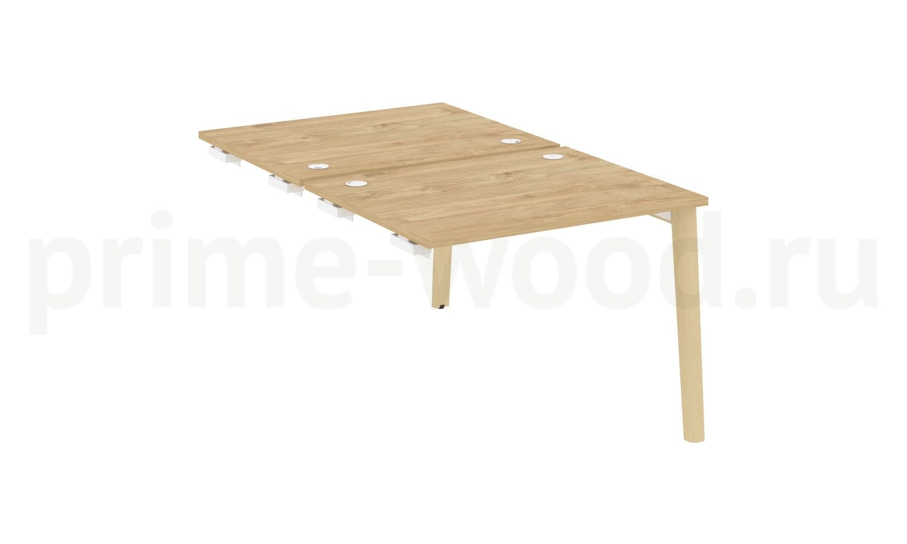Стол-приставка двойной к опорным элементам, опоры - массив дерева ONIX WOOD 98x164x75 - фото 9